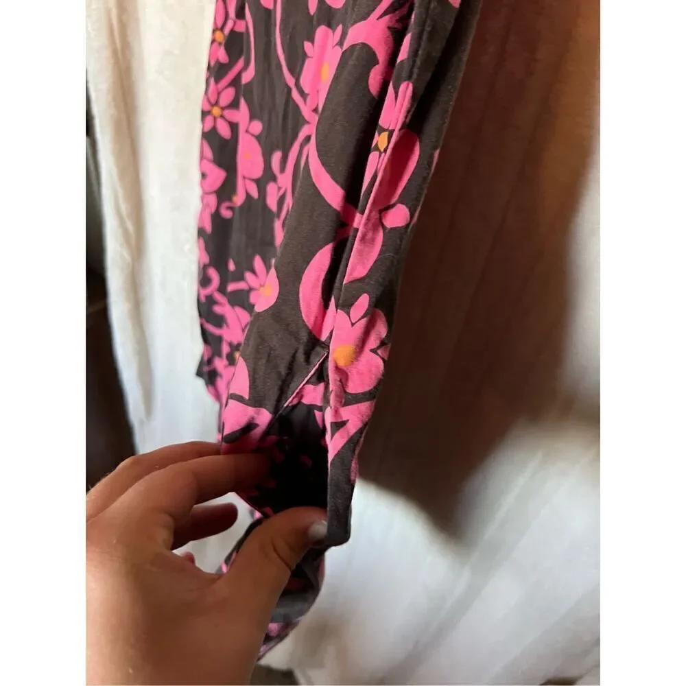 Gap Kids Brown With Pink Floral Dress Kids Size XL (12)
